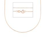 18 Karat Roségold Halskette - MVA045RR